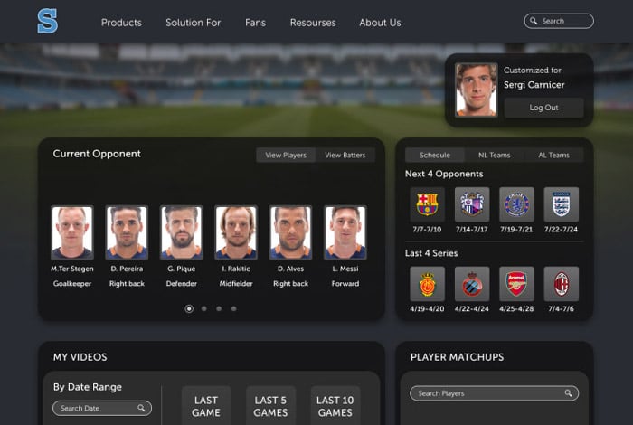 Applications Suite for a Sports Analytics Company - case study