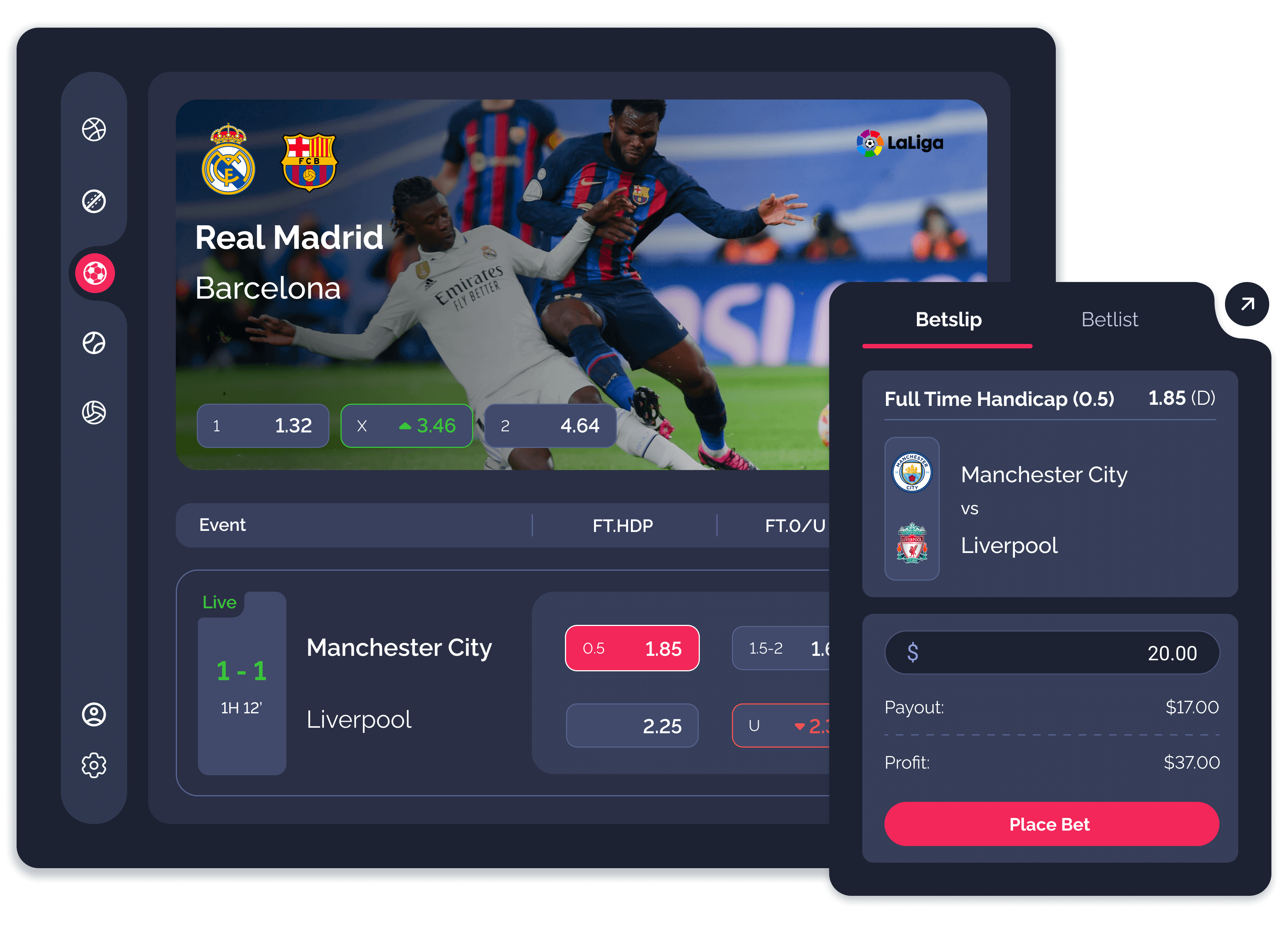 EWL (Exchange White Label) application interface