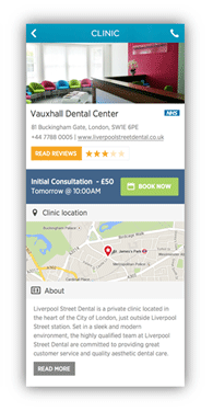 Practice’s Info Page