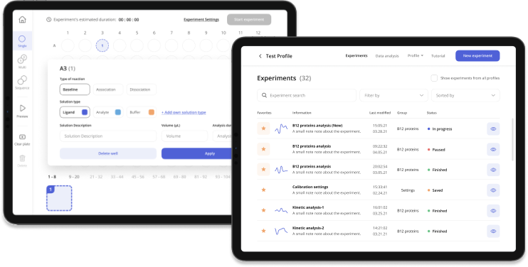 Exemplary Screenshot from the Client’s Application