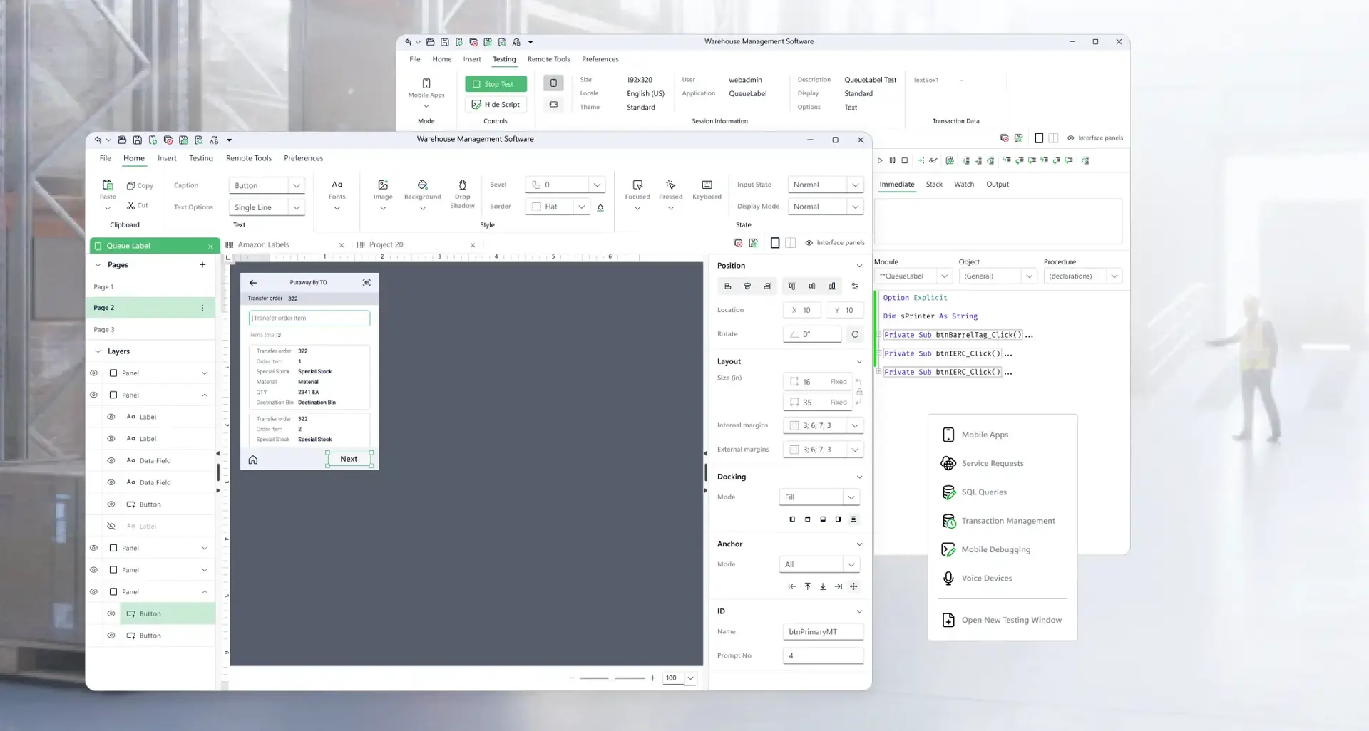 Warehouse Management Software Redesign